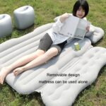 Cama inflable para automóvil, colchoneta multifuncional para acampar al aire libre, Black - Imagen 7