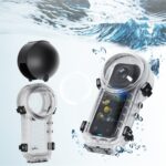Funda protectora impermeable aMagisn para Insta360 X4 de 50 m de profundidad, de liberación rápida, invisible y para buceo