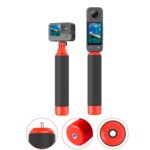 Empuñadura flotante para GoPro HERO Insta360 con tornillo y rosca de 1/4 de pulgada