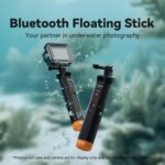 Barra de flotabilidad Bluetooth TELESIN, resistente al agua hasta 15 m, para GoPro HERO13/12/11/10/9/8, color negro - Imagen 2