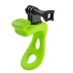 Soporte flexible ajustable de silicona para cámara de acción TELESIN para GoPro HERO / Insta360 / DJI Action Camera, Green