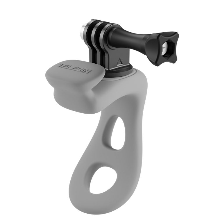 TBD0605256901D.jpg Soporte flexible ajustable de silicona para cámara de acción TELESIN para GoPro HERO / Insta360 / DJI Action Camera, Gray - Imagen 1