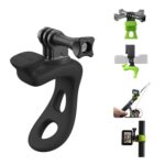 Soporte flexible ajustable de silicona para cámara de acción TELESIN para GoPro HERO / Insta360 / DJI Action Camera, Green - Imagen 2