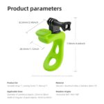 Soporte flexible ajustable de silicona para cámara de acción TELESIN para GoPro HERO / Insta360 / DJI Action Camera, Black - Imagen 11