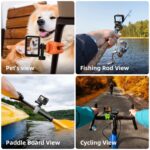Soporte flexible ajustable de silicona para cámara de acción TELESIN para GoPro HERO / Insta360 / DJI Action Camera, Black - Imagen 5