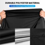 Funda protectora contra la lluvia y el sol para motocicletas, de tela Oxford, a prueba de polvo y con hebilla antirrobo, L - Imagen 6