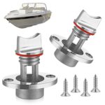 Tapón de agua de acero inoxidable para drenaje de popa de kayak, 2pcs