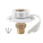 Válvula de retención de entrada de agua de latón para vehículos recreativos Accesorios para yates, White
