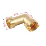 Válvula de retención de entrada de agua de latón para yate, RV con adaptador, White With Adapter - Imagen 5