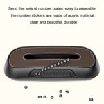 Caja de pañuelos para colgar en el respaldo del asiento del techo corredizo del parasol del automóvil, Suede Beige - Imagen 4