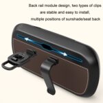 Caja de pañuelos para colgar en el respaldo del asiento del techo corredizo del parasol del automóvil, Suede Beige - Imagen 5