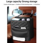 Bolsa de pañuelos para colgar en el respaldo del asiento del automóvil 2 en 1, Enlarged - Imagen 3