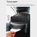 Bolsa de pañuelos para colgar en el respaldo del asiento del automóvil 2 en 1, Enlarged - Imagen 5