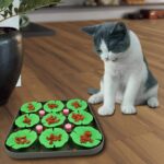 Almohadilla de silicona para lamer con forma de hoja de loto para mascotas, para gatos y perros, antiasfixia, para comer lentamente - Imagen 2