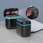 Para cargador de batería Insta360 X3 Estuche de carga para almacenamiento de batería dual - Imagen 3