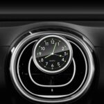 Reloj electrónico digital de cuarzo luminoso para coche, Black+Air Outlet Clip