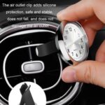 Reloj electrónico digital de cuarzo luminoso para coche, White+Air Outlet Clip - Imagen 6