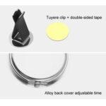 Reloj electrónico digital de cuarzo luminoso para coche, White+Air Outlet Clip - Imagen 7