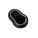 Gancho multifuncional para artículos diversos en el respaldo del asiento del automóvil, Electroplated Black