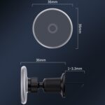 Soporte magnético inalámbrico para teléfono móvil con luz ambiental para coche - Imagen 2