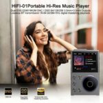 Reproductor de música HIFI Bluetooth de 2,4 pulgadas DSD256 con calidad de sonido masterizada Walkman, 16GB+32GB - Imagen 3