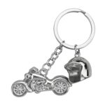 Llavero con colgante de metal con decoración de motocicleta de simulación, X-348
