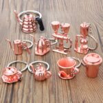Mini llavero de metal con utensilios de café y colgante decorativo, Spoon Black - Imagen 3