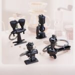 Mini llavero de metal con utensilios de café y colgante decorativo, Spoon Black - Imagen 4