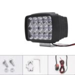 Faro LED externo potente para motocicleta eléctrica de 15 W, With Screws + Pipe Clamps + Switch + 2m Extension Cord - Imagen 2