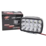 Faro LED externo potente para motocicleta eléctrica de 15 W, With Screws + Pipe Clamps + Switch + 2m Extension Cord - Imagen 8