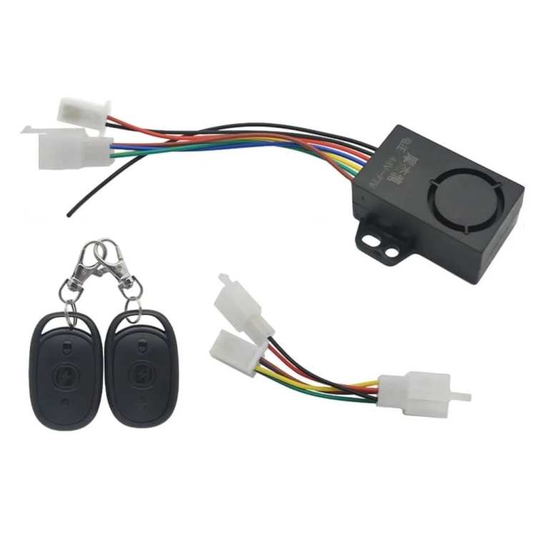 TBD0605340401.jpg Alarma antirrobo con bloqueo remoto y arranque con un solo botón para motocicleta eléctrica de 48-72 V, Two-wheeler - Imagen 1