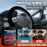 Funda para volante con calefacción rápida y universal Rayhong para coche, 38cm - Imagen 3