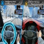 Funda para volante con calefacción rápida y universal Rayhong para coche, 38cm - Imagen 4
