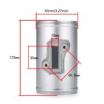 Brida del sensor de admisión del medidor de flujo de aire del motor modificado para automóvil para Honda/Ford/Nissan, 83mm - Imagen 3