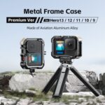 Versión mejorada de AMagisn: jaula de conejo de metal para GoPro HERO13 Black / HERO12 Black / HERO11 Black / HERO10 Black / HERO9 Black, AP10 - Imagen 2