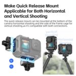 Versión mejorada de AMagisn: jaula de conejo de metal para GoPro HERO13 Black / HERO12 Black / HERO11 Black / HERO10 Black / HERO9 Black, AP10 - Imagen 3