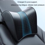 Reposacabezas de espuma viscoelástica para coche Tesla Model 3/Y, Leather - Imagen 4