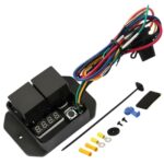 Interruptor controlador de ventilador de radiador digital Arnés de cableado de ventilador automotriz, 12V
