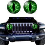 1 par de pegatinas decorativas para faros delanteros de vehículos todoterreno con forma de Beast Eyes, 1