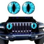 1 par de pegatinas decorativas para faros delanteros de vehículos todoterreno con forma de Beast Eyes, 2