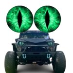 1 par de pegatinas decorativas para faros delanteros de vehículos todoterreno con forma de Beast Eyes, 29