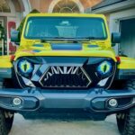 1 par de pegatinas decorativas para faros delanteros de vehículos todoterreno con forma de Beast Eyes, 2 - Imagen 2