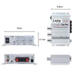 Amplificador de potencia de alta fidelidad para automóvil o motocicleta Lepy LP-268 DC12V - Imagen 3