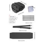 Bolsa delantera para scooter Rhinowalk MTR5001 de 15 l, gran capacidad, con viga curva, para asiento trasero de motocicleta, MTR5001 - Imagen 3
