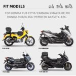 Bolsa delantera para scooter Rhinowalk MTR5001 de 15 l, gran capacidad, con viga curva, para asiento trasero de motocicleta, MTR5001 - Imagen 4