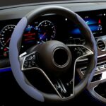 Funda para volante de coche antideslizante de silicona líquida que absorbe el sudor de 38 cm