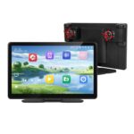 DVR con pantalla HD inalámbrica CarPlay de 8 pulgadas con cámara para tablero, cámara frontal y trasera de 1080p, Bluetooth y AirPlay