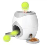Máquina de recompensa de comida para perros, máquina de entrenamiento para mascotas, automática e inteligente, con dos bolas