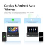 Pantalla Android 10.0 Carplay de 7 pulgadas con navegación GPS, Bluetooth, Mirror Link y entrada DVR, With 4-light Camera 1+32G - Imagen 4