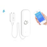 Alarma de fuga de agua Monitoreo remoto Detector de fugas por inundación, Tuya Zigbee